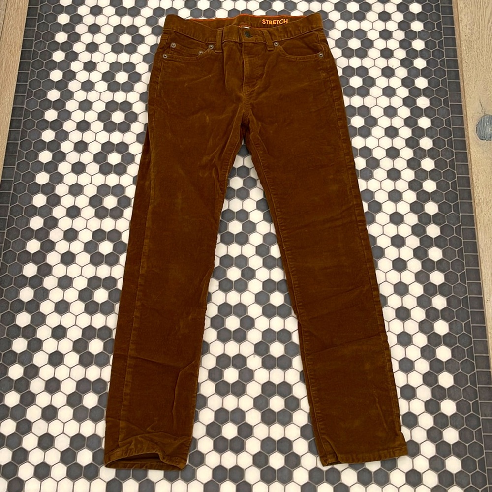 J Crew CREWCUTS Fall Brown 🍂🍁 Corduroy Pants Size 12 NEW!